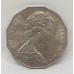 AUSTRALIA 1969 . FIFTY50 CENTS COIN . COAT OF ARMS